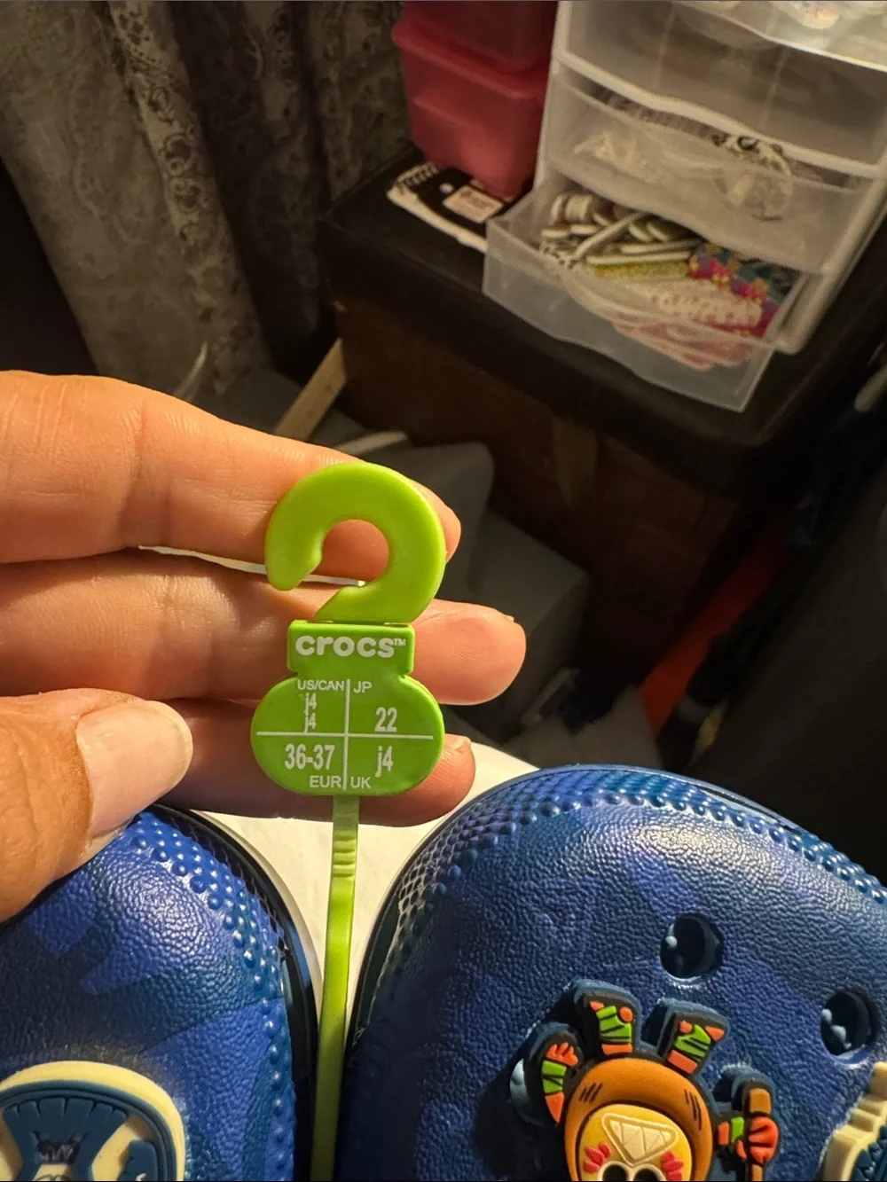 CROCS Kids Blue Clog Moana kids size 5